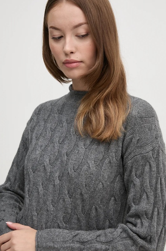 United Colors of Benetton sweter z domieszką wełny szary 1335D2467