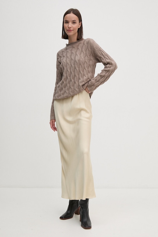 United Colors of Benetton pulover din amestec de lana 1335D2467 maro AA00