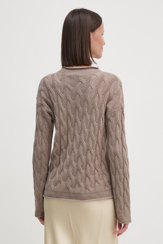 Îmbrăcăminte United Colors of Benetton pulover din amestec de lana 1335D2467 maro