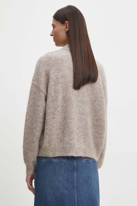 Odzież Gestuz sweter wełniany 10909330 beżowy