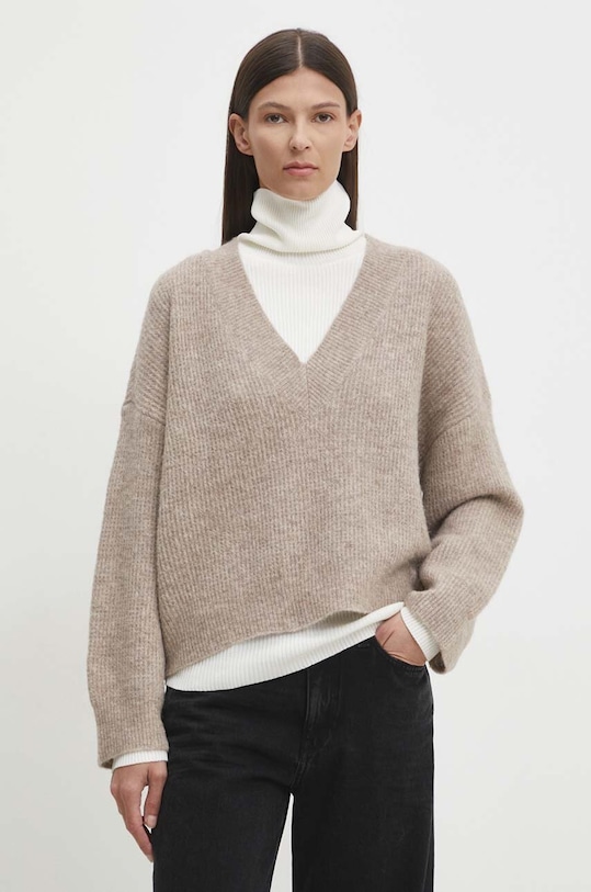 Gestuz sweter szpic beżowy 10909332