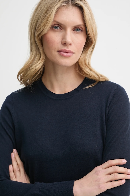 Vlnený sveter Filippa K tmavomodrá 28920.FK