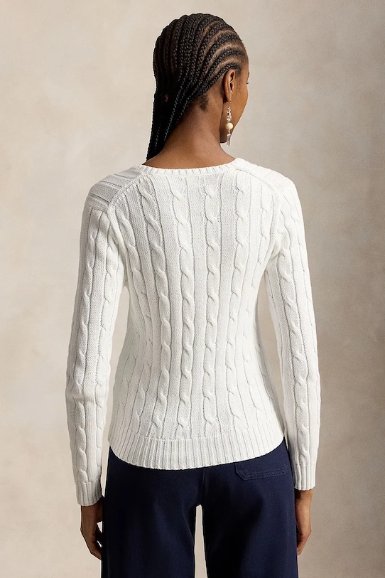 Polo Ralph Lauren sweter bawełniany damski 211971870 biały AA00