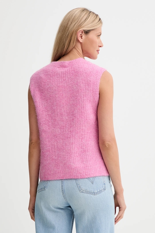 Îmbrăcăminte American Vintage vestă din amestec de lână EAST19MC roz