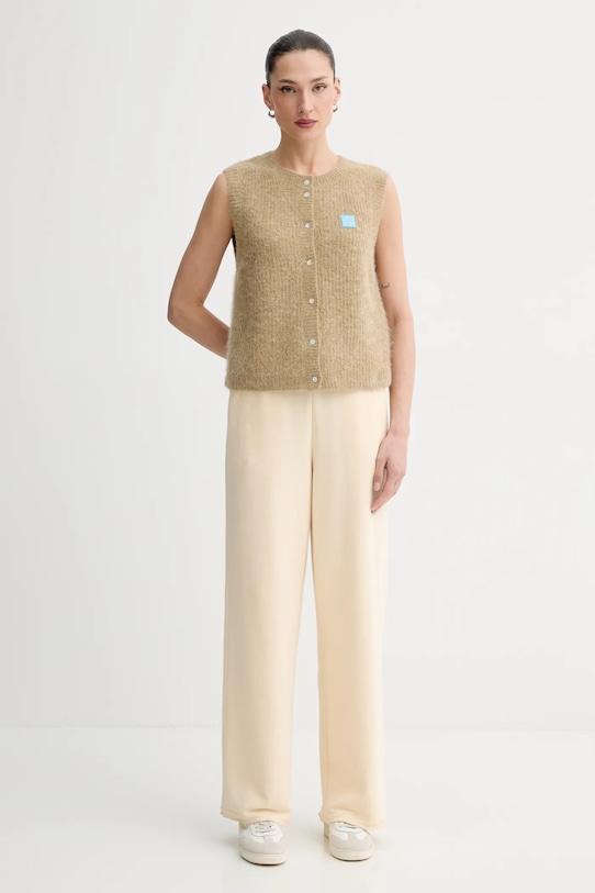 American Vintage kamizelka z domieszką wełny EAST19MC beżowy AA00