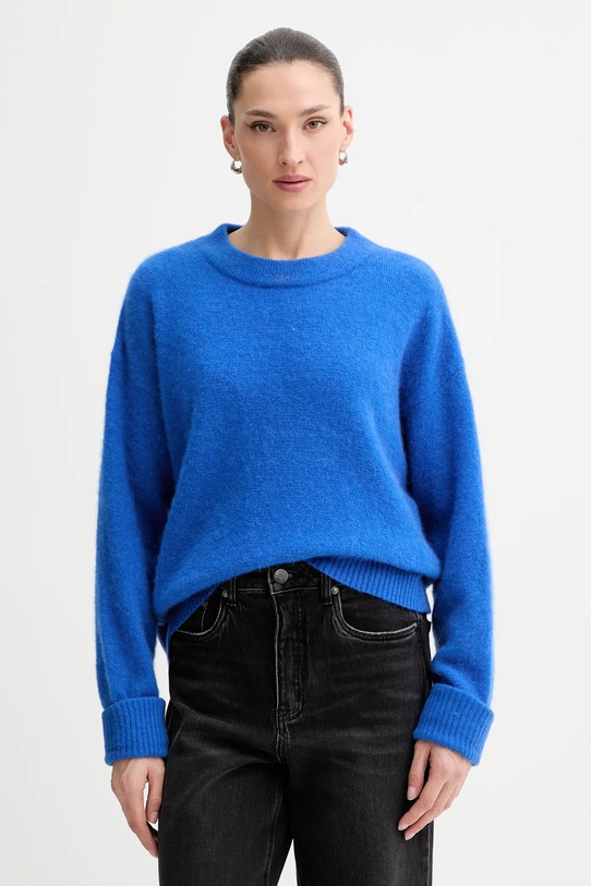 American Vintage sweter wełniany fioletowy VITO18E