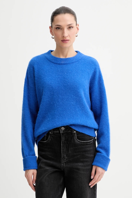 American Vintage sweter wełniany fioletowy VITO18E