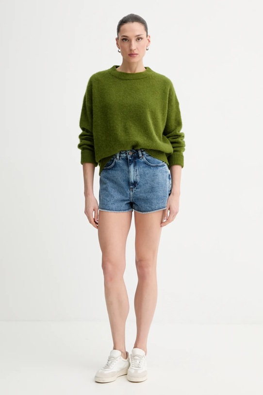 American Vintage sweter wełniany VITO18E zielony AA00