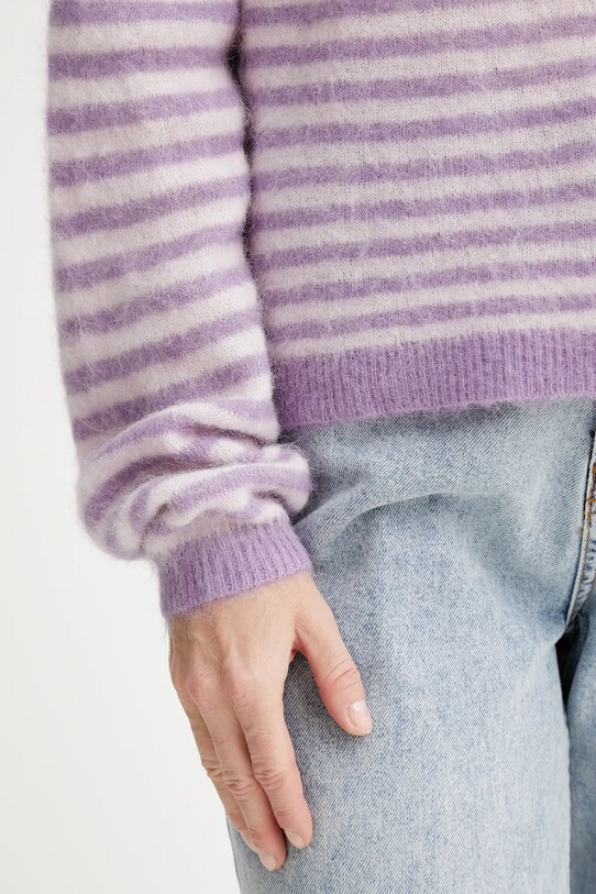 American Vintage maglione in lana NEN18C violetto