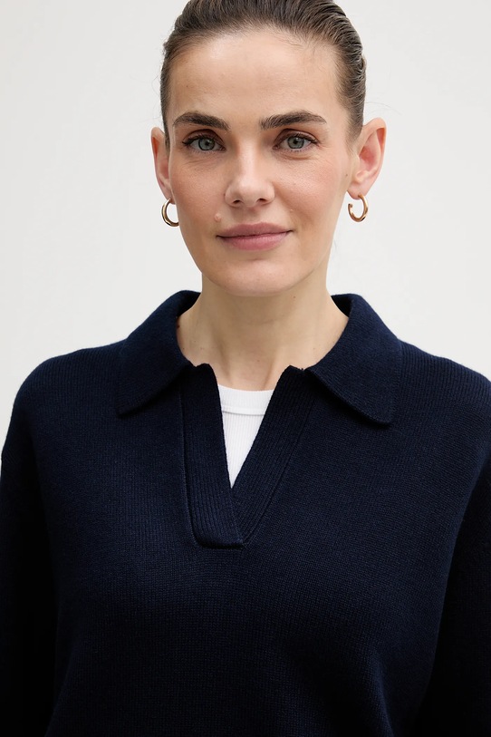 MC2 Saint Barth sweter wełniany granatowy EZE0003