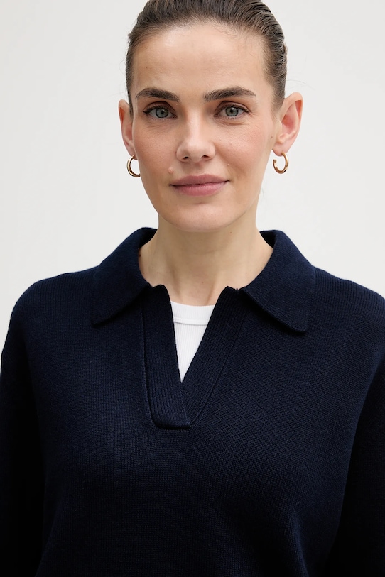 MC2 Saint Barth sweter wełniany granatowy EZE0003