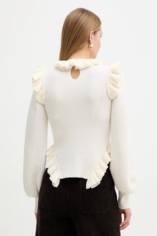 Odzież Twinset sweter z dodatkiem wełny 252TS3020 beżowy