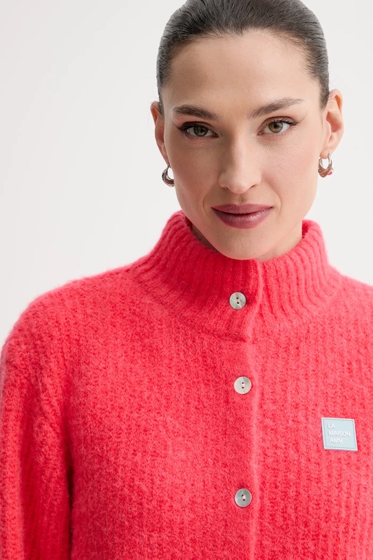 Ζακέτα με προσθήκη μαλλιού American Vintage ροζ EAST19N