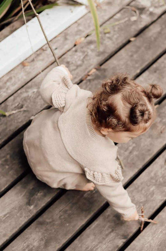 Детский хлопковый кардиган That's mine FIC50 бежевый AA00