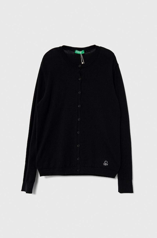 Detský sveter United Colors of Benetton melanž čierna 1194C5450.G.Continuativ