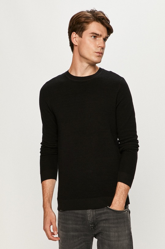 Jack & Jones - Sveter okrúhly čierna 12157344