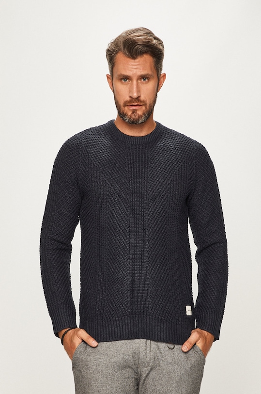 Jack & Jones - Sveter okrúhly tmavomodrá 12161359