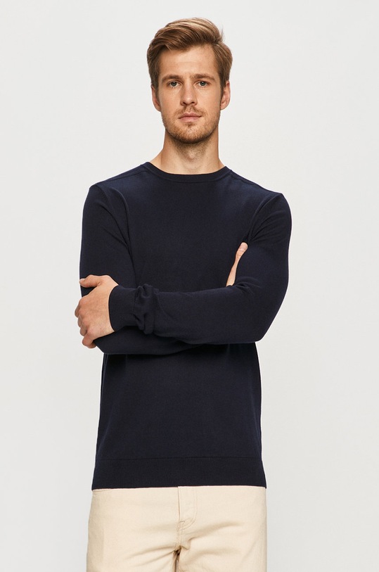 Selected Homme - Sveter okrúhly tmavomodrá 16074682