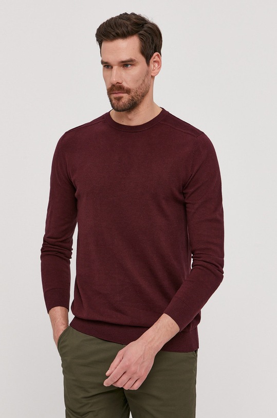 Selected Homme - Sweter pozostałe bordowy 16074682