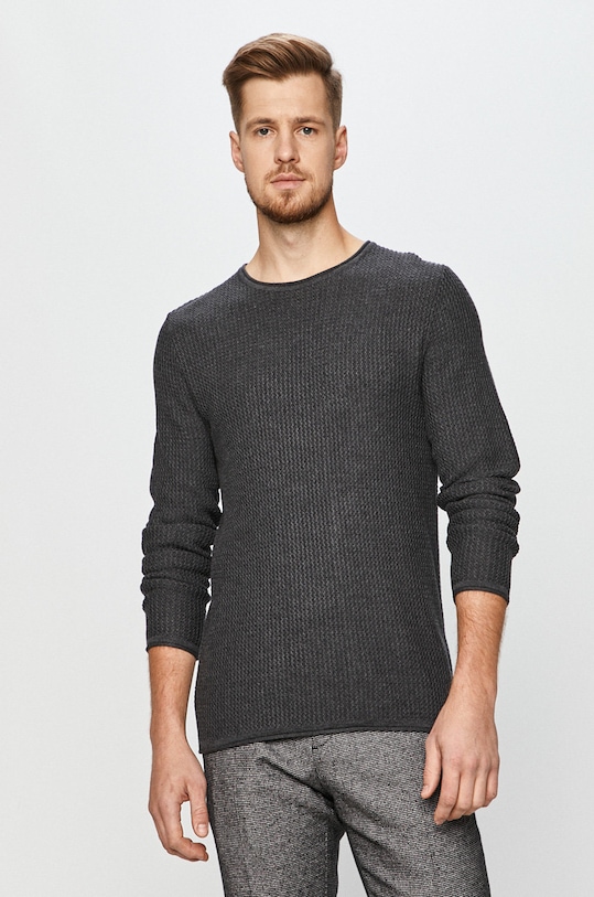 Premium by Jack&Jones - Sveter okrúhly sivá 12179861