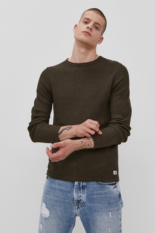 Premium by Jack&Jones - Pulover okrugli zelena 12179861