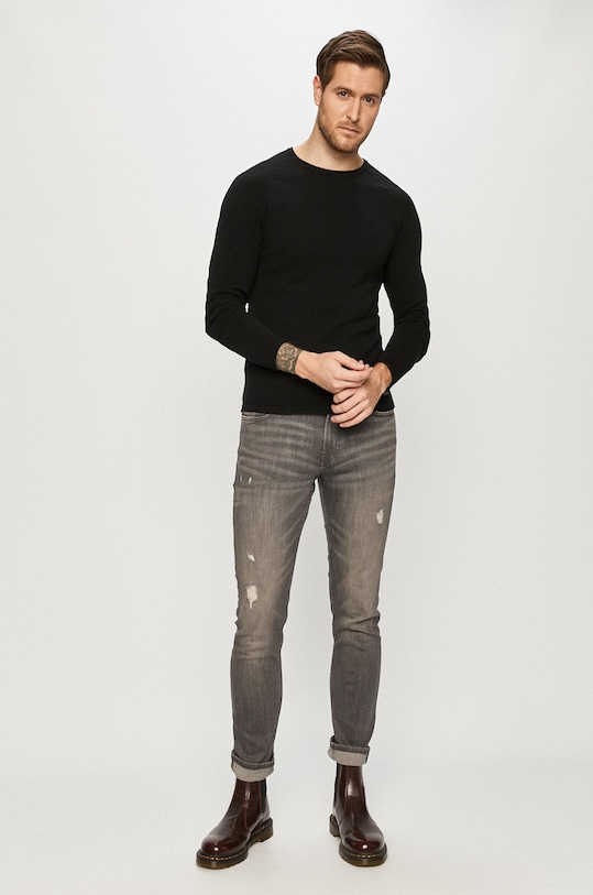 Jack & Jones - Sweter 12157321. czarny AA00