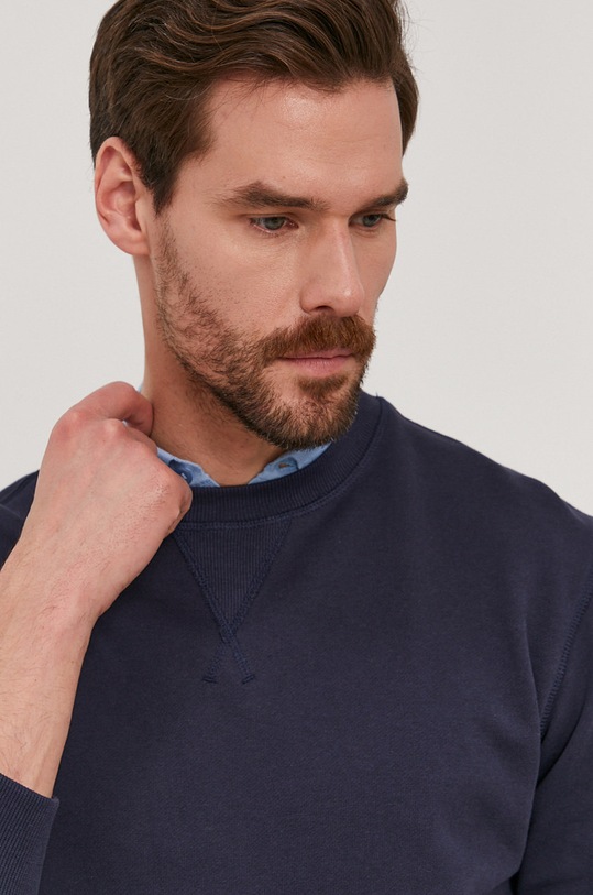 Selected Homme - Bluza bawełniana granatowy 16077366