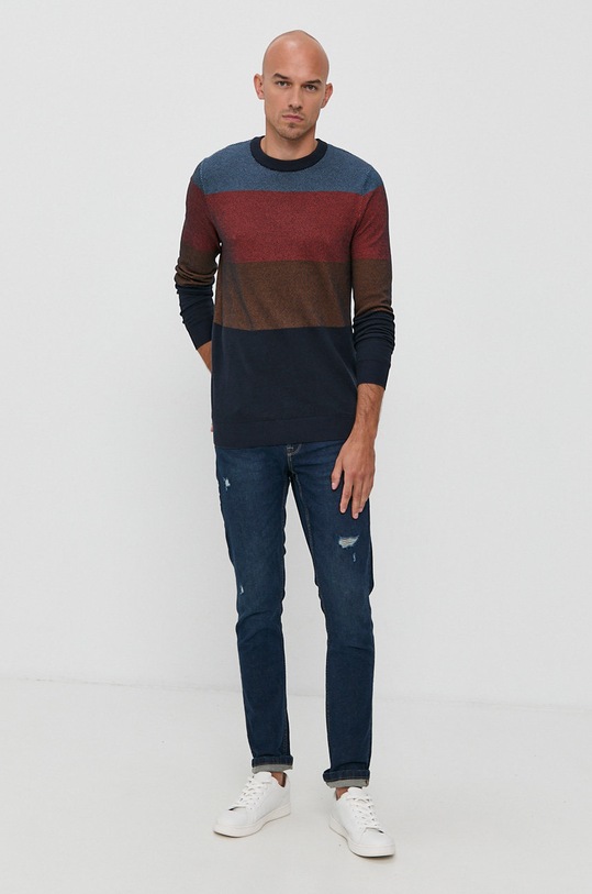 Jack & Jones Sweter 12193492 pomarańczowy AA00