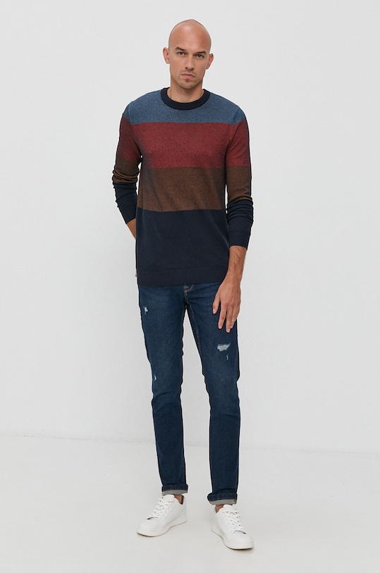 Jack & Jones Sweter 12193492 pomarańczowy AA00