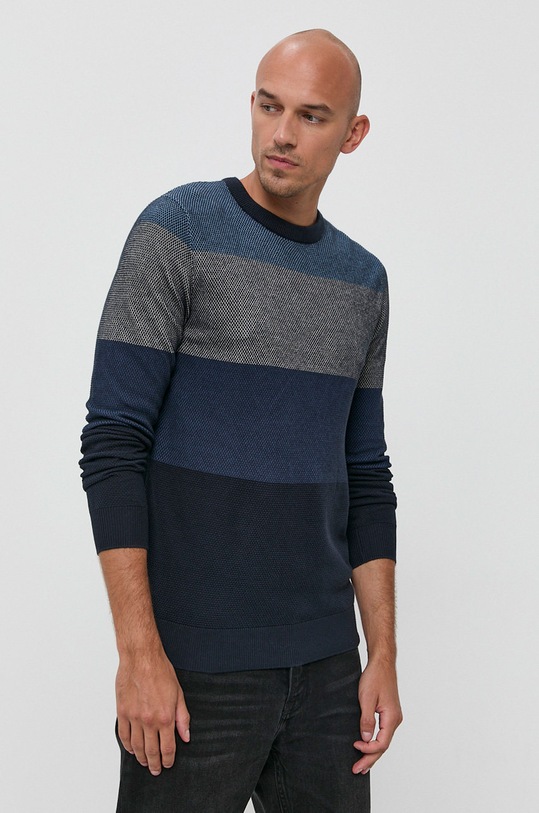 Jack & Jones Sweter okrągły granatowy 12193492
