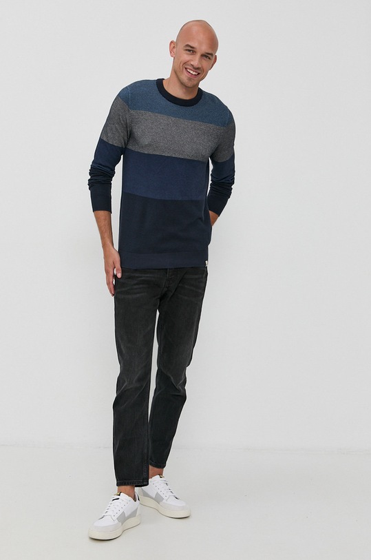 Jack & Jones Sweter 12193492 granatowy AA00