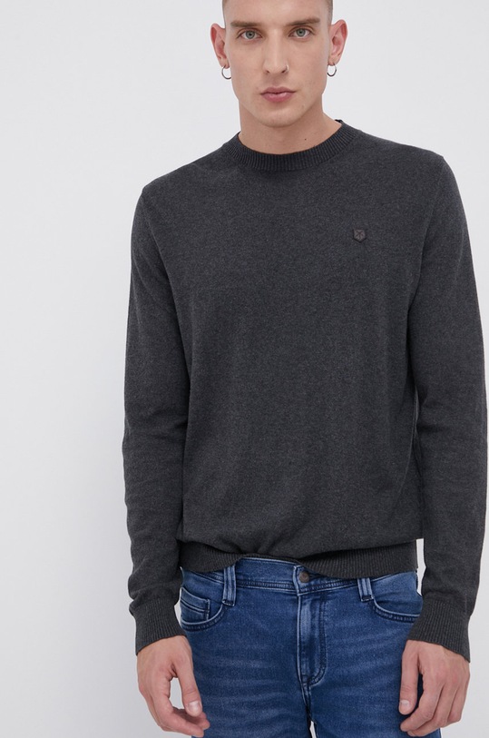 Premium by Jack&Jones Sweter z domieszką kaszmiru szary 12192311