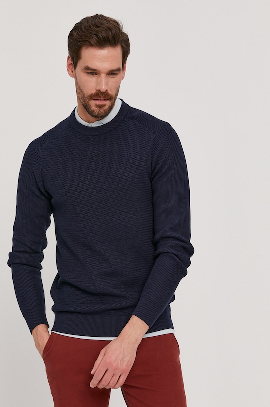 Selected Homme Sweter pozostałe granatowy 16074692