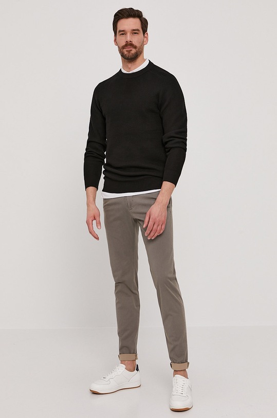 Selected Homme Sweter 16074692 czarny AA00