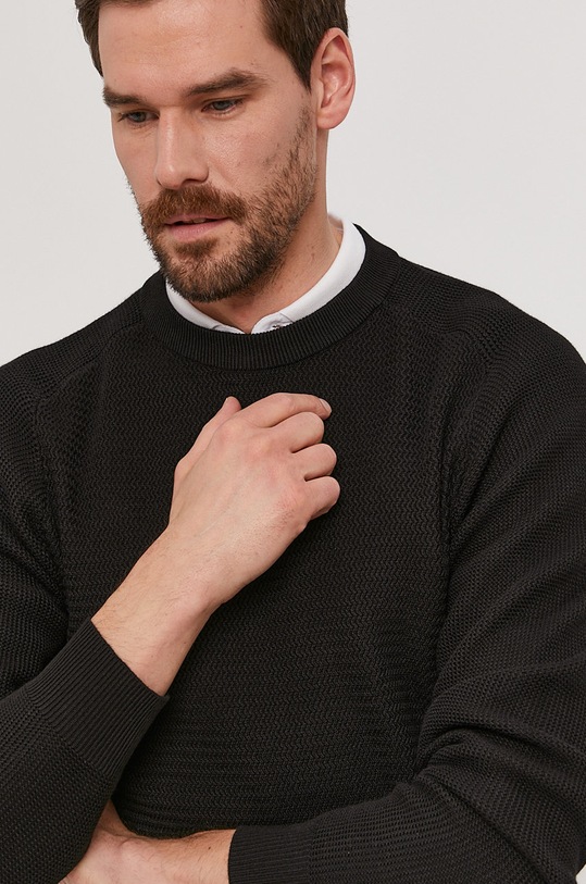Selected Homme Sweter 16074692 czarny