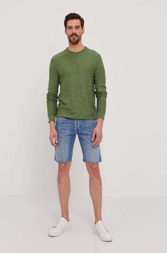 Selected Homme Sweter 16074710 zielony AA00