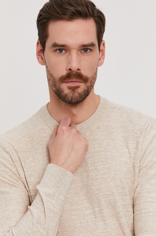 Selected Homme Sweter beżowy 16074710