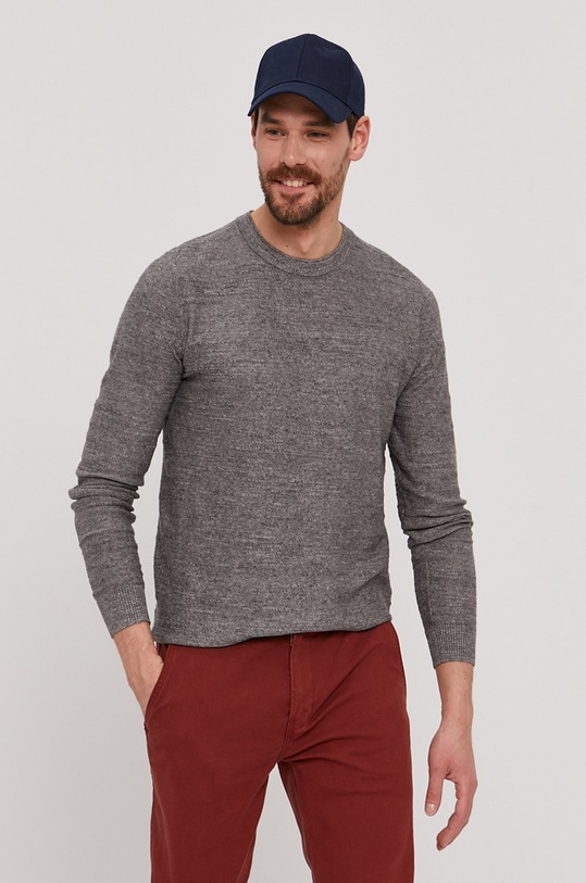 Selected Homme Sweter pozostałe szary 16074710