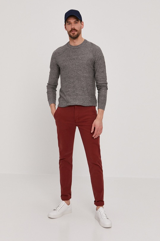 Selected Homme Sweter 16074710 szary AA00