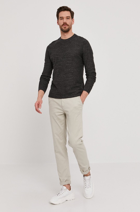 Selected Homme Sweter 16074710 szary AA00