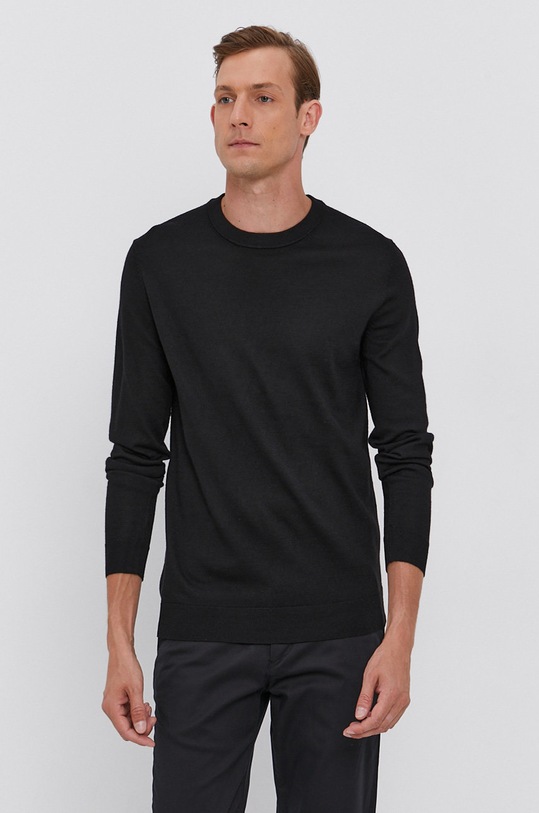 Selected Homme Sweter czarny 16079772