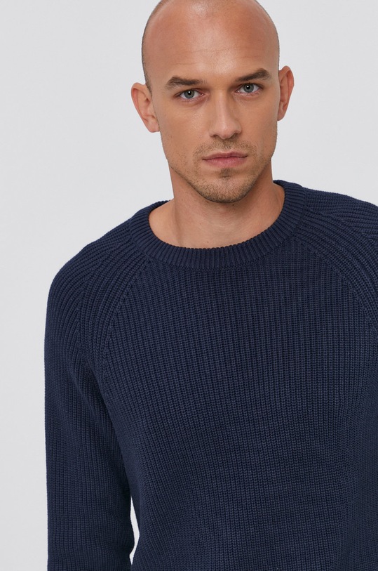Selected Homme Sweter pozostałe granatowy 16079924