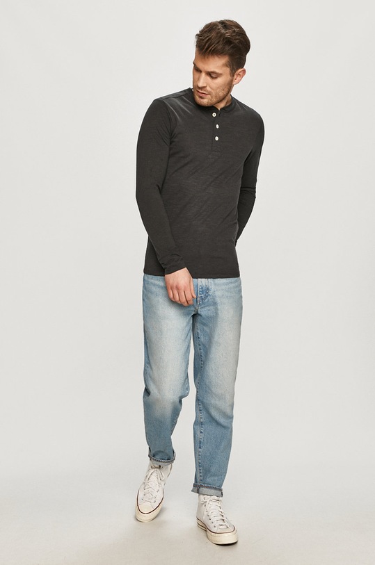 Selected Homme Longsleeve 16063524 czarny AA00