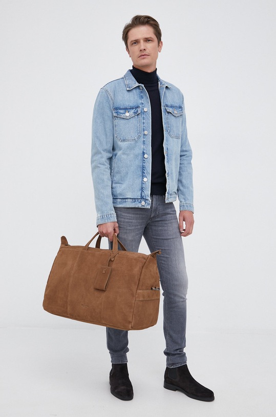 Marc O'Polo Sweter wełniany M29508360088 granatowy AA00