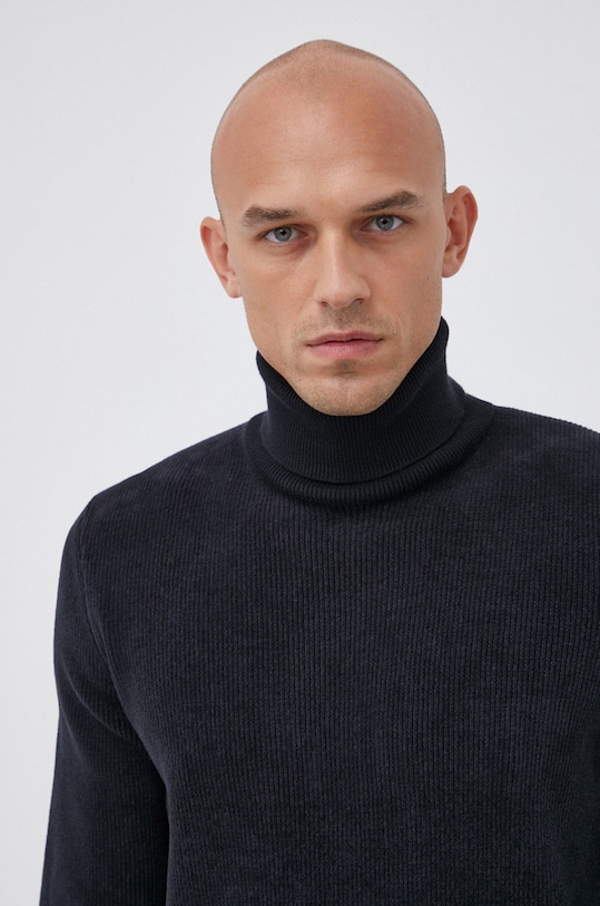 Marc O'Polo Sweter pozostałe granatowy M29510260286