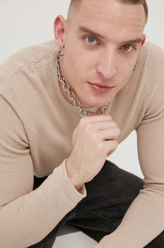 Bavlnený sveter Only & Sons béžová 22016980.SilverLini