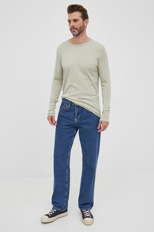 Selected Homme sweter 16079774.DesertSage zielony AA00