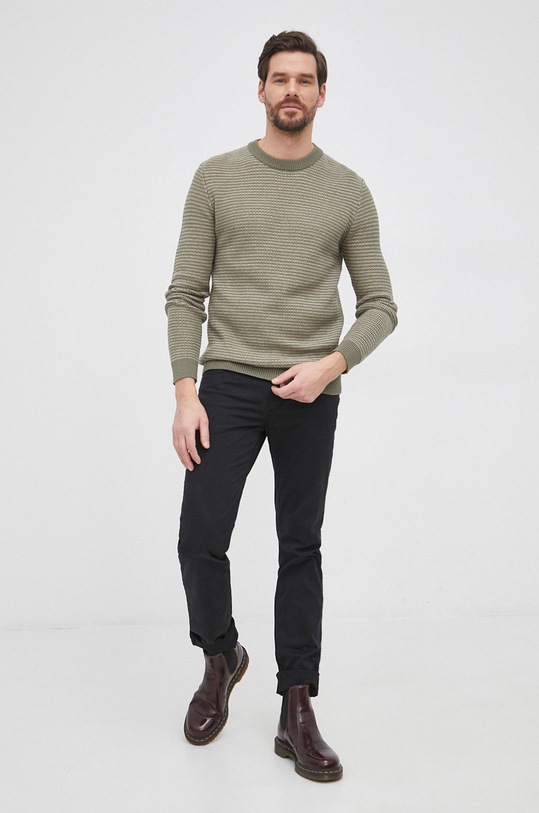 Selected Homme Sweter 16079961.DeepLichen zielony AA00