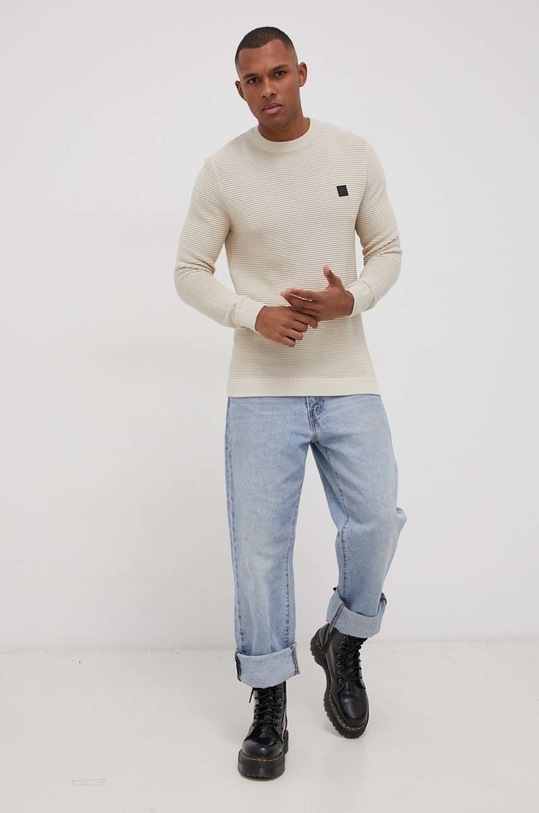 Solid Sweter 21106094.130401 beżowy AA00