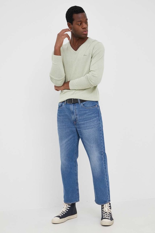 Бавовняний светер s.Oliver інші зелений 2040666.72W0